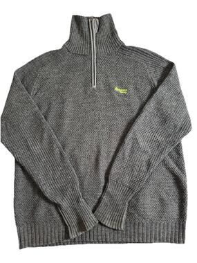 Bergans of Norway Men's Gray Ulriken Quarter Zip Sweater Size XXL